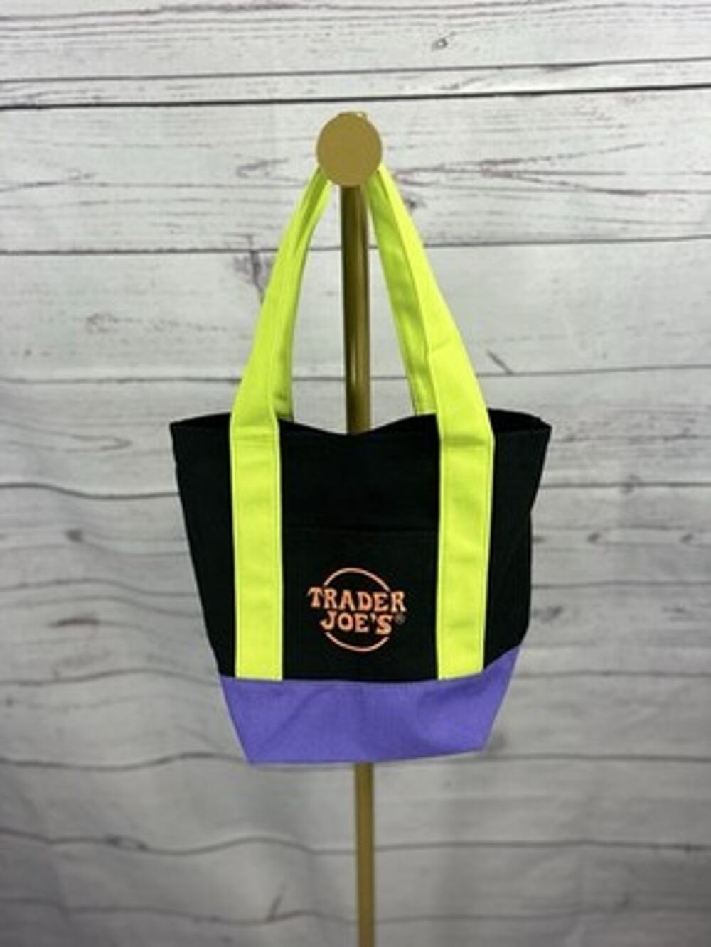Trader Joe’s Mini Trick or Treat Halloween Canvas Tote Bag NWT